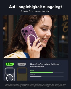 Husa Clear Belkin pentru iPhone 18 Pro, Nano-Titan, rezistenta la socuri - Img 4