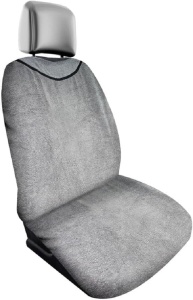 Husa de scaun auto Dunlop Frottee 130 x 70 cm Universala Lavabila Gri
