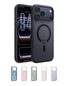Husa iPhone 17 Pro Max Belkin SheerForce Grip MagSafe, neagra