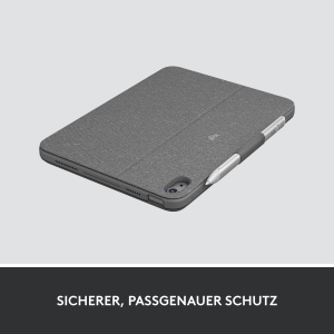 Husa Logitech Combo Touch cu tastatura detasabila pentru iPad, compatibila cu modelele A2696, A2757, A2777, A3162 - Img 6