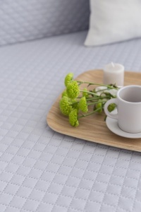 Husa pentru canapea Todocama 1-Sitzer Hellgrau Design Rautat Protectie si Confort - Img 5