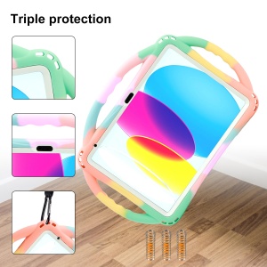 Husa pentru iPad TOPESCT A16 11. 10. Generatie, Silikon, Cu Display Protectie, Culoare Distractiva - Img 5