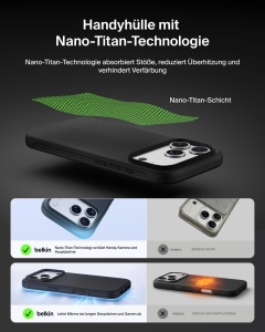 Husa pentru iPhone 18 Pro Belkin Protect, MagSafe, Nano-Titan, Rigiditate Militara - Img 7