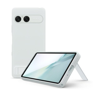 Husa Sony pentru Xperia 10 VIII, Grafit-Negru, cu Stand