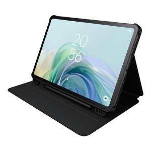 Husa Tableta TCL Tab 11 Gen 2, PU-Leder, Neagra, cu Suport si Magnet pentru Stylus