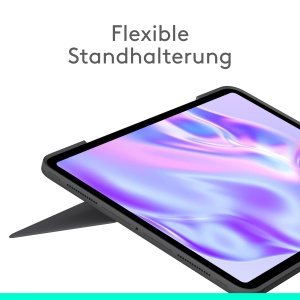 Husa Tastatura Logitech Combo Touch pentru iPad Pro 13, cu Trackpad, Iluminare, Negru - Img 2