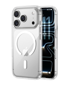 Husa Transparenta Belkin SheerForce Clear pentru iPhone 17 Pro, MagSafe, Antisoc