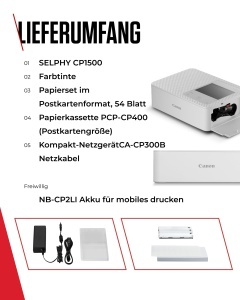 Imprimanta foto Canon SELPHY CP1500 cu WLAN si set hartie - Img 9