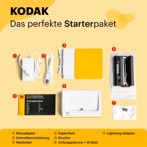 Imprimanta foto Kodak Dock Plus 10x15cm, Bluetooth, 10 foi, 4PASS - Img 3