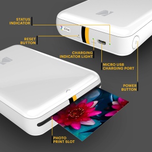 Imprimanta foto portabila KODAK Step Bluetooth ZINK Alb - Img 2