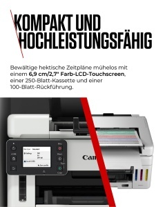Imprimanta multifunctionala Canon MAXIFY GX6550, 3-in-1, 350 coli, alba - Img 5