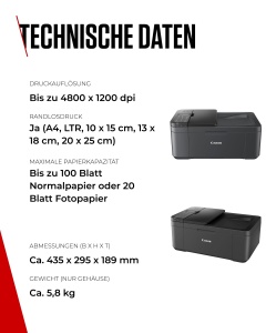 Imprimanta multifunctionala Canon PIXMA TR4755i, 4 in 1, negru, Wi-Fi, ADF 20 foi - Img 7