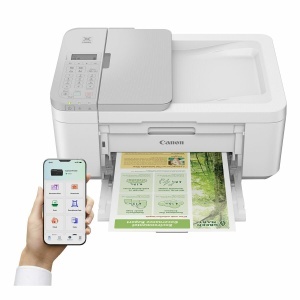 Imprimanta multifunctionala Canon PIXMA TR4756i, 4 in 1, Wi-Fi, Duplex, ADF 20 coli, Alb