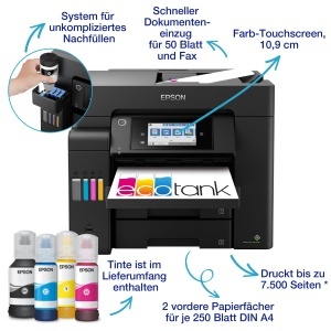 Imprimanta multifunctionala Epson EcoTank ET-5805, A4, Wi-Fi, cu fax - Img 2