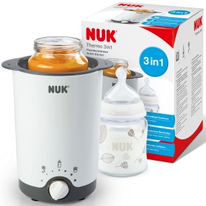 Incalzitor de biberoane NUK Thermo 3 in 1 Dezghetarea incalzirea si mentinerea la cald a alimentelor lichide si moi Cos usor de indepartat Mufa UE
