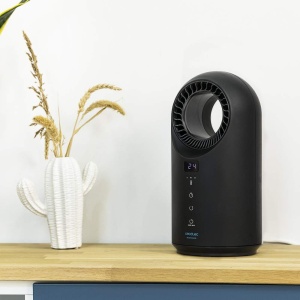 Incalzitor fara lame Cecotec cu telecomanda si WiFi ReadyWarm 8400 Bladeless conectat 1500W Wireless Ecran tactil Afisaj LED 3 moduri Oscilatie Tempor - Img 2