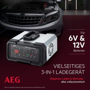 Incarcator auto AEG CW20, 20A, pentru baterii 612V, cu display LED - Img 2