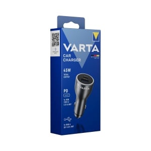 Incarcator auto VARTA 45 W, 2 porturi, design din aluminiu - Img 2