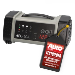Incarcator baterii AEG LT 10, 10A pentru 1224V, 9-stadii, negrugri