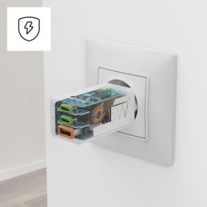 Incarcator rapid Hama USB, 65W, 3 porturi, Alb - Img 8