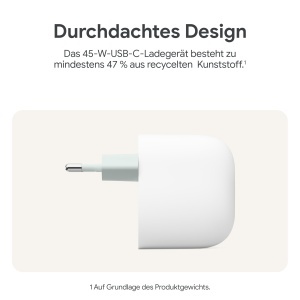 Incarcator USB-C Google 45W - Rapid, Compatibil cu Smartphone-uri Pixel, Alb - Img 6