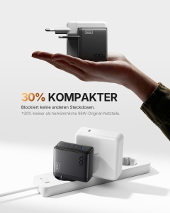 Incarcator USB C INIU 100W, 3-Port, Compact, cu Cablu Inclus - Img 4
