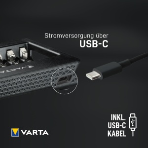 Incarcator VARTA LCD pentru acumulatori AAAAA, capacitate 8 acumulatori, design compact - Img 8