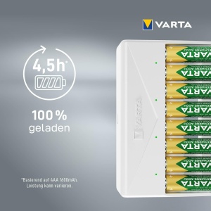 Incarcator VARTA Multi Charger pentru 8 baterii AAAAA, USB-C, 4.5 ore - Img 3