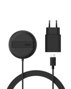 Incarcator Wireless Belkin BoostCharge Pro 15W cu Stand, Negru