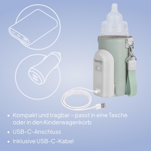 Incubator portabil LIONELO Thermup Go Evo pentru incalzirea laptelui, 4500 mAh - Img 8