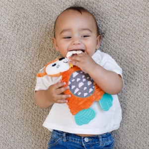 Infantino Go Gaga Cuddly Teether Fox 316201 Jucarie multisenzoriala pentru bebelusi - Img 4