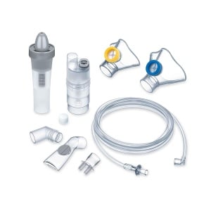 Inhalator Beurer IH 28 Pro Yearpack cu Masti din Silicon, Nasendusche si 10 Filtre