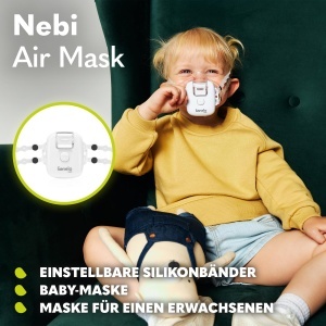Inhalator LIONELO Nebi Air Mask, 6 ml, pentru copii si adulti - Img 7