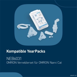 Inhalator pentru copii OMRON Nami Cat, design prietenos, tratament eficient pentru astm si bronsita - Img 8