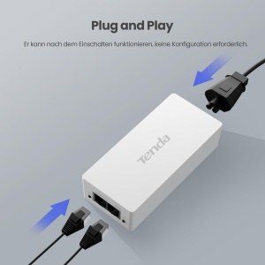 Injector PoE Tenda PoE30G-AT, 30W, Gigabit, compatibil IEEE 802.3afat - Img 6