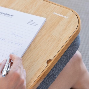 InnovaGoods Laptoptisch Portabil cu Spatiu de Depozitare MDF Robust Design Compact - Img 4