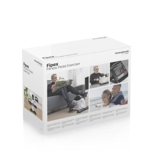 InnovaGoods Pedal Trainer Fipex AlbNegru Ergonomic LCD Rezistenta Ajustabila - Img 6