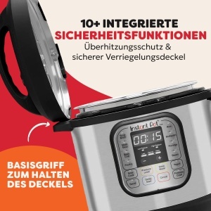 Instant Pot Duo 7-in-1 Multicooker 57L - Otel inoxidabil periat oala sub presiune mare aragaz lent aragaz de orez tigaie aparat de iaurt abur si incal - Img 4