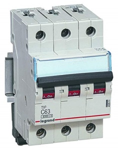 Intrerupator de protectie Legrand TX3, 3-polig, 32 A, 400 VAC
