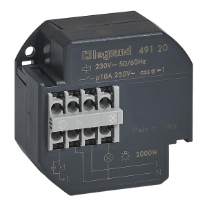 Intrerupator Legrand 049120, unpolig, 50 mA, 10 AX, 230 V, 50 Hz