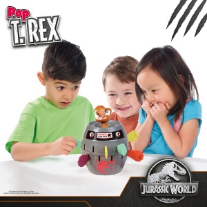 Joc de actiune Tomy Pop Up T-Rex T73290 pentru copii, 4-8 ani, Jurassic World - Img 5