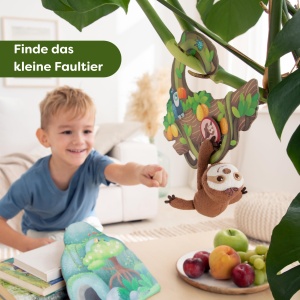 Joc de societate HABA Faultier, 1 plus de plus, 5 carti de locatii - Img 2