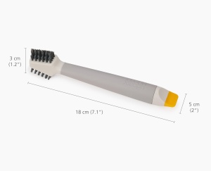 Joseph Joseph CleanTech 3-in-1 Perie Detaliata pentru Curatare cu Maner Antialunecare - Img 4