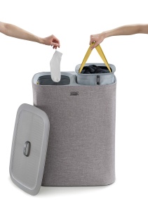 Joseph Joseph Tota 90L Cos de rufe cu capac gri cu separare haine - Img 2
