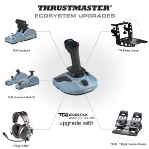 Joystick Thrustmaster TCA Sidestick Airbus Edition, 12 butoane, compatibil PC - Img 9
