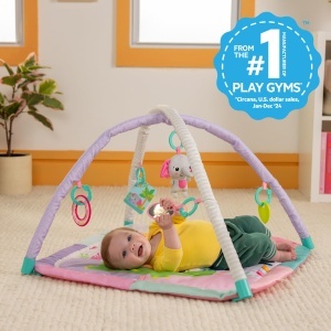 Jucarie de Activitate Bright Starts Wild Wiggles Sweet Safari, roz, 5 jucarii incluse - Img 3