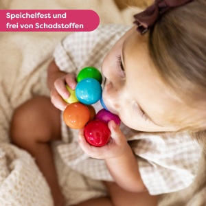 Jucarie de Agatat HABA Greifling Magica 8 Bile Colorate din Lemn - Img 5