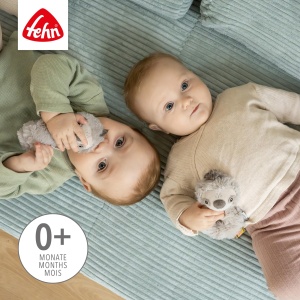 Jucarie de motricitate cu rattling Faultier Fehn, material plush, pentru bebelusi - Img 3