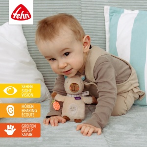 Jucarie de plus Capybara Clara Fehn, 14 cm, multicolor - Img 2