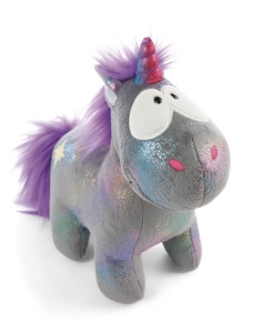 Jucarie de plus NICI Einhorn Star Bringer 22 cm Unicorn gri super moale pentru copii si adulti